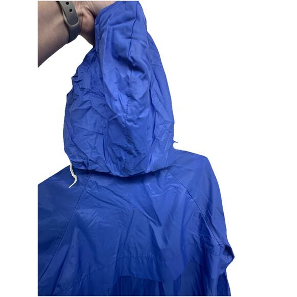 Vintage 80s Adidas Trefoil Track Windbreaker Jacket Made In USA Purple Blue - Picture 9 of 12